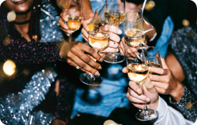 People celebrating in a party