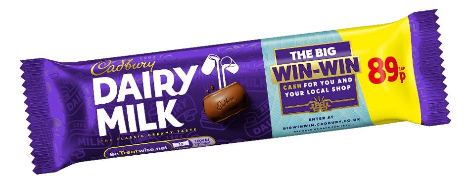 A chocolate bar with a dairy milk logo. Description generated by AI