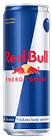 A can of Red Bull energy drink. Description generated by AI