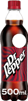 A bottle of Dr. Pepper soda. Description generated by AI