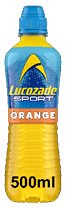 A bottle of LUUCZADE sports orange juice. Description generated by AI