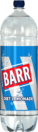 A bottle of Barr diet lemonade. Description generated by AI