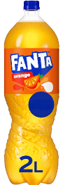 A bottle of Fantta orange juice. Description generated by AI