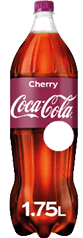A bottle of cherry coke with a hole in the side. Description generated by AI
