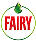 A green bottle of dish soap with the word fairy on it. Description generated by AI