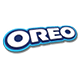 A blue and white logo for Oreo cookies. Description generated by AI
