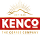 A gold and red logo for Kenco. Description generated by AI