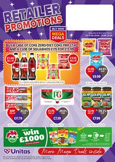 A flyer for a store with a section for retail promotions. Description generated by AI