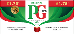 A green and red tea bag. Description generated by AI
