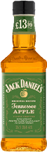 A bottle of Jack Daniels Apple whiskey. Description generated by AI