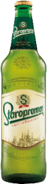 A green bottle of beer. Description generated by AI