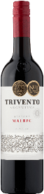 A bottle of wine with a red label. Description generated by AI