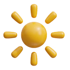A yellow sun with a yellow background. Description generated by AI