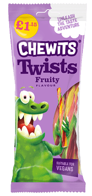 A purple cartoon lizard with a toothbrush in its mouth. Description generated by AI