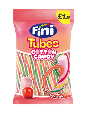 A bag of cotton candy candy. Description generated by AI