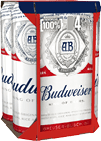 A box of Budweiser beer. Description generated by AI