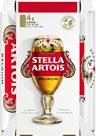 A bottle of Stella Artois beer. Description generated by AI