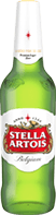 A bottle of Stella Artois beer. Description generated by AI