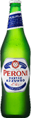 A green bottle of Peroni beer. Description generated by AI