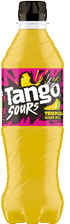 A bottle of Tango Sours is shown with a pink and yellow label. AI generated content