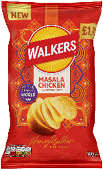 A bag of Walkers MASALA Chicken crisps. AI generated content
