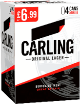 A box of Carling Original Lager beer. AI generated content