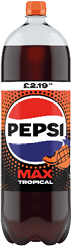 A bottle of Pepsi Max Tropical soda. AI generated content