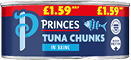 A can of Princes tuna chunks in brine. AI generated content