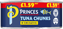 A can of Princes tuna chunks in sunflower oil. AI generated content