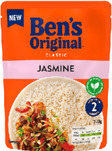 A bag of Ben's Original Classic Jasmine rice. AI generated content