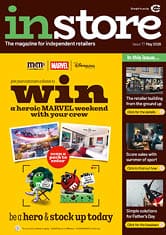 A magazine cover with a green and yellow background. Description generated by AI