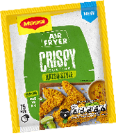 A bag of crispy katsu style fried chicken. Description generated by AI