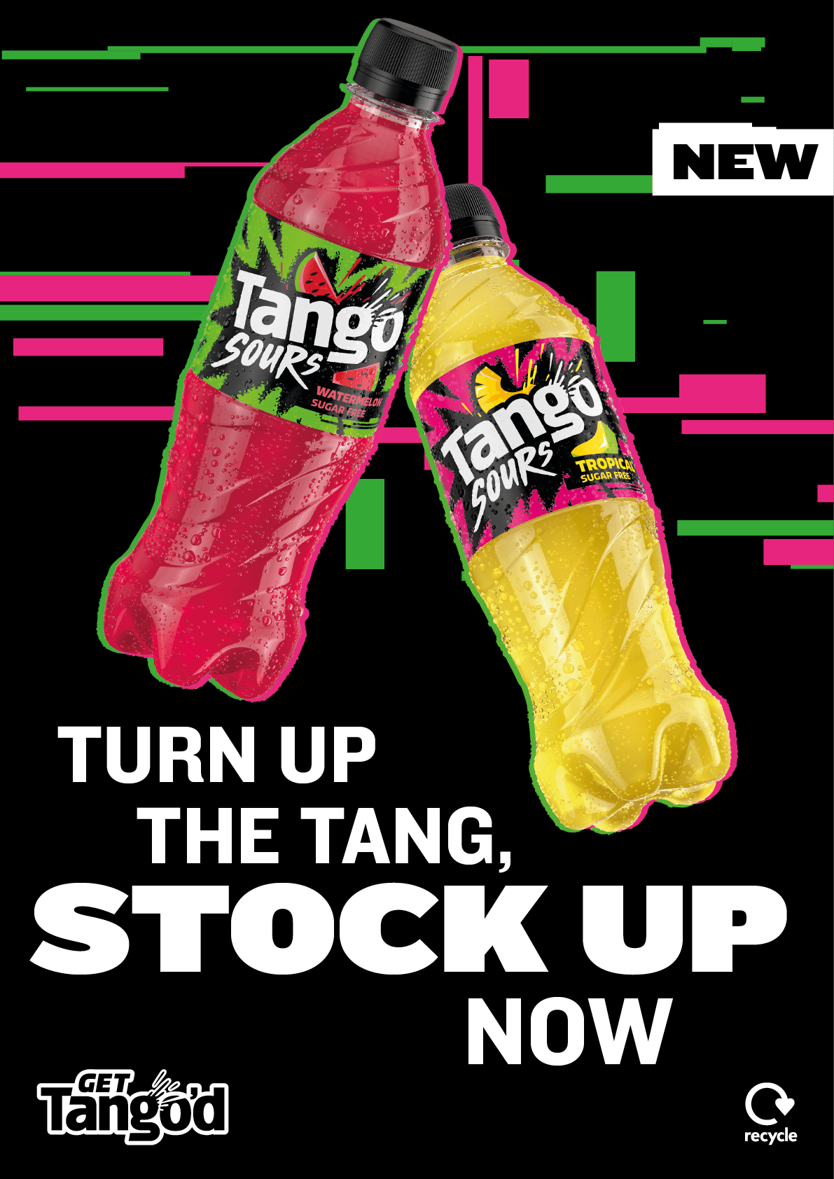 Two bottles of Tangosurf are shown. Description generated by AI