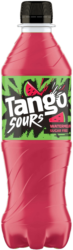 A bottle of Tango Sours soda. Description generated by AI