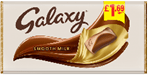 A Galaxy Smooth Milk chocolate bar with a price tag of 1.69. AI generated content
