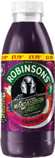 A bottle of Robinsons Mandarin Grog. Description generated by AI