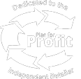 A black and white logo for a business called Independent Retailer. AI generated content