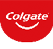 A red and white logo for Colgate. Description generated by AI