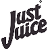 A black and white sign that says “Just Juice". Description generated by AI