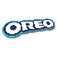 A blue and white logo for Oreo cookies. Description generated by AI