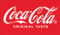 A red and white coca cola logo. Description generated by AI