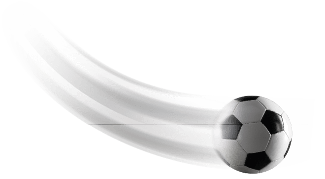A soccer ball is on a white background. Description generated by AI