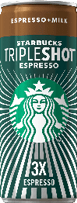 A close-up of a Starbucks coffee cup with the words “Espresso" and "Starbucks" visible on a brown and green background. Description generated by AI